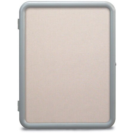 United Visual Products Single Door Image Enclosed Corkboard, 18", UVTE1824PE-WHITE UVTE1824PE-WHITE